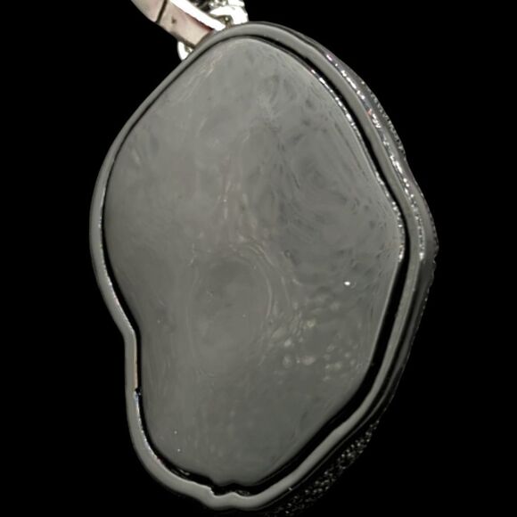 24" x 5mm Black Gun Finish Cuban Chain - Ghost Mask Pendant. - Picture 8 of 9